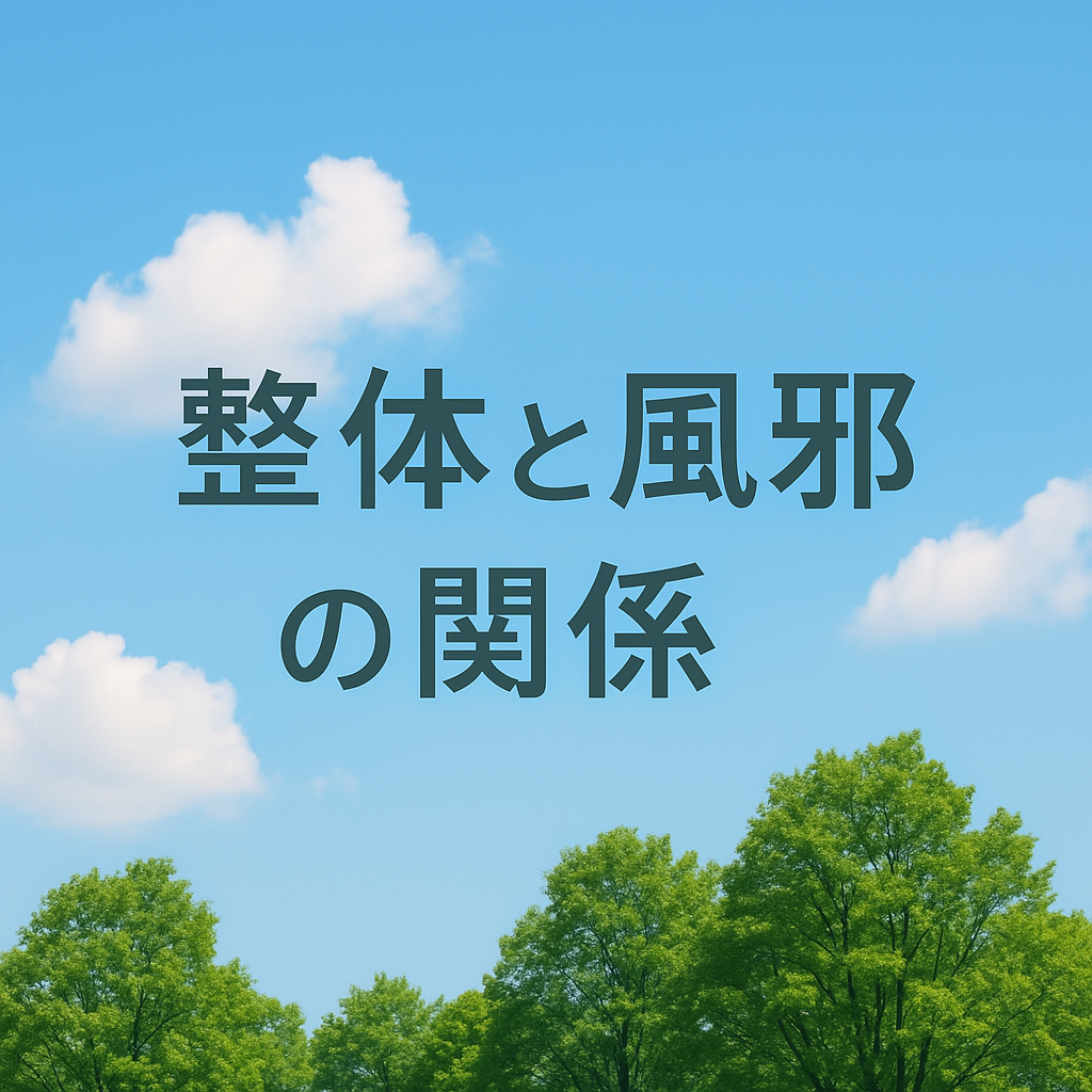 整体と風邪の関係について分かりやすくまとめた記事の画像